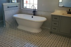 Picture of a custom soaking tub installation by Martin Construction Services