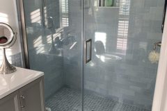 Picture of a fully customized walk-in shower by Martin Construction Services