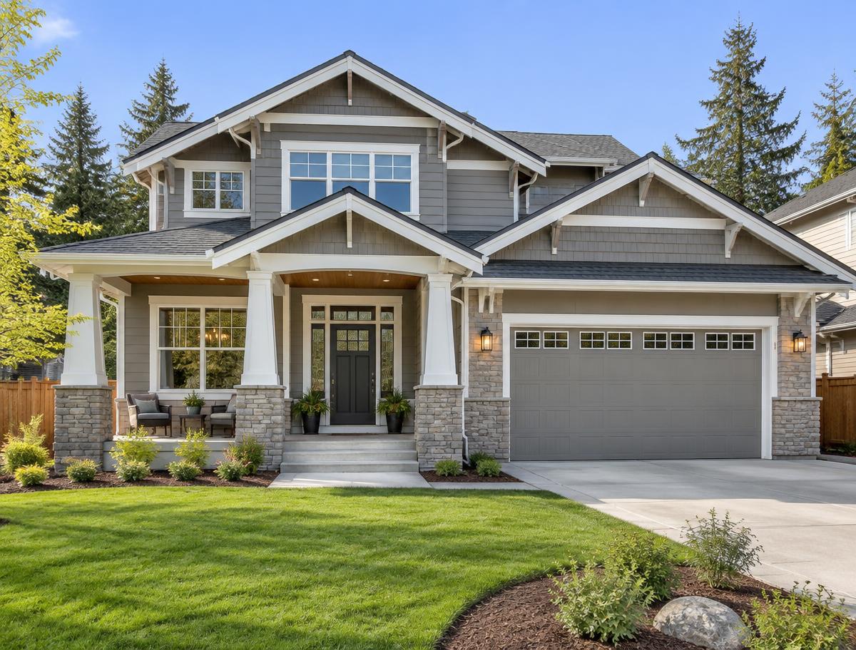 Newly built custom home by Martin Construction Services