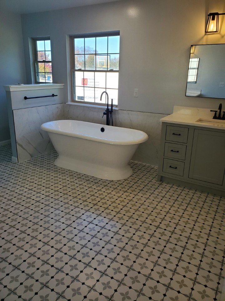 image of a newly finished custom bathroom