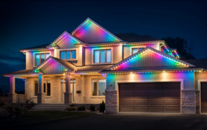 Permanent holiday lighting from Celebright